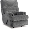 image:imageSignature Design by Ashley Man Fort Traditional Rocker Recliner Dark GrayGrey