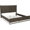 image:imageSignature Design by Ashley Marble Top Dresser with Mirror Grayish BrownCalifornia King Panel Bed