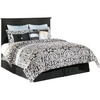 image:imageSignature Design by Ashley Maribel Rustic Farmhouse Panel Headboard ONLY KingCalifornia BlackBlack