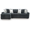 image:imageSignature Design by Ashley MidnightMadness Jumbo Corduroy Chair and a HalfGrey