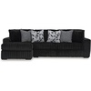 image:imageSignature Design by Ashley MidnightMadness Jumbo Corduroy Chair and a HalfOnyx