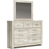 image:imageSignature Design by Ashley Modern Farmhouse Queen Bed FrameDresser and Mirror
