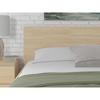 image:imageSignature Design by Ashley Modern King Panel Headboard Only Solid WhiteLight Brown