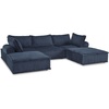 image:imageSignature Design by Ashley Oversized Armless Accent Chair TaupeNavy