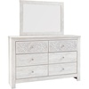 image:imageSignature Design by Ashley Paxberry 6 Drawer Dresser with Mirror Whitewash