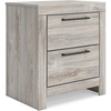 image:imageSignature Design by Ashley Ryderton 2 Drawer Nightstand Light Gray
