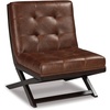 image:imageSignature Design by Ashley Scissor Base Slipper Accent Chair BrownBrown