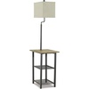image:imageSignature Design by Ashley Shianne Floor Lamp with Table and Shelves
