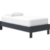image:imageSignature Design by Ashley Simmenfort Vintage Twin Platform Bed with Metal Slats Foundation or Box Spring Not Needed Blue