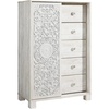 image:imageSignature Design by Ashley Tall White Dresser for Bedroom Dressing ChestWhitewash