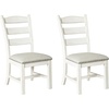 image:imageSignature Design by Ashley Valebeck Upholstered Dining Chairs Set of 2BeigeWhite