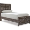 image:imageSignature Design by Ashley Wynnlow Queen 4 Poster Bed FrameGrey