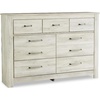 image:imageSignature Design by Ashley Wynnlow Wide 6 Drawer Bedroom Dresser Gray159D x 613W x 428H 7 Drawers