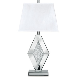 image:imageSignature Design by Ashley 1Piece Glam Table Lamp Silver for Living Room