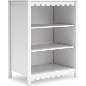 image:imageSignature Design by Ashley 3Tier Scalloped Bookshelf Matte White Bookcase
