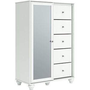 image:imageSignature Design by Ashley 5Drawer Dressing Chest White with Mirror