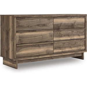 image:imageSignature Design by Ashley 6 Drawer Bedroom Dresser Light Oak CieldenRustic Brown