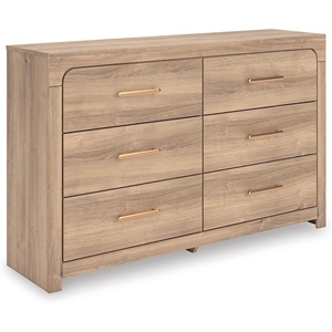 image:imageSignature Design by Ashley 6 Drawer Dresser for Bedroom Light Oak FinishDresser