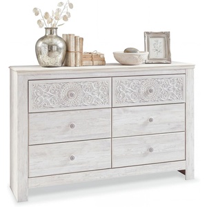 image:imageSignature Design by Ashley 6Drawer Bedroom Dresser Whitewash PaxberryWhite