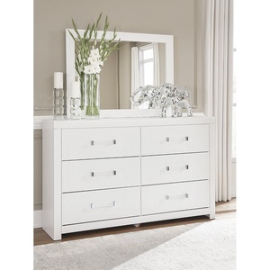 image:imageSignature Design by Ashley 6Drawer Bedroom Dresser with Mirror White