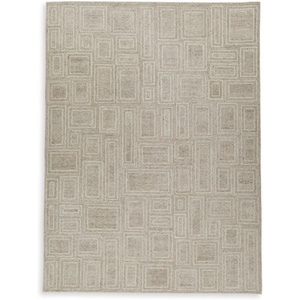 image:imageSignature Design by Ashley 8x10 Area Rug Gray Ivory Wool Tufted Rug102 x 1311 Rectangular