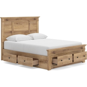 image:imageSignature Design by Ashley Allihauser Queen Platform Storage Bed Tan