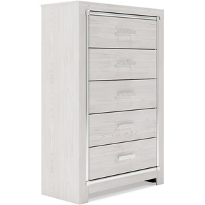 image:imageSignature Design by Ashley Altyra Tall 5 Drawer White Chest of DrawersWhite