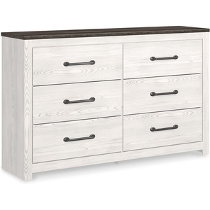 image:imageSignature Design by Ashley Bronyan Contemporary 6 Drawer Dresser GrayWhite