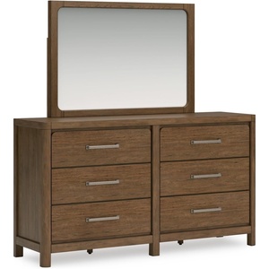image:imageSignature Design by Ashley Cabalynn King Panel Bed with Storage BrownDresser and Mirror