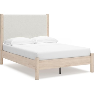 image:imageSignature Design by Ashley Cadmori King Upholstered Panel Bed TwoToneTwotone