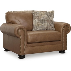 image:imageSignature Design by Ashley Carianna Oversized Leather Accent Chair Caramel