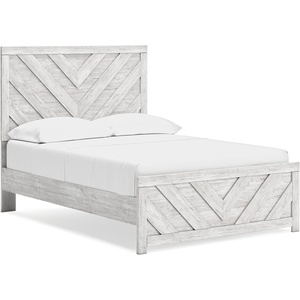 image:imageSignature Design by Ashley Cayboni Whitewash King Panel Bed FrameFull Panel Bed