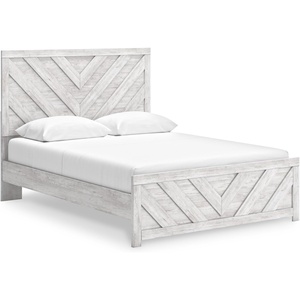 image:imageSignature Design by Ashley Cayboni Whitewash King Panel Bed FrameQueen Panel Bed