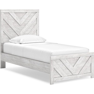 image:imageSignature Design by Ashley Cayboni Whitewash King Panel Bed FrameTwin Panel Bed