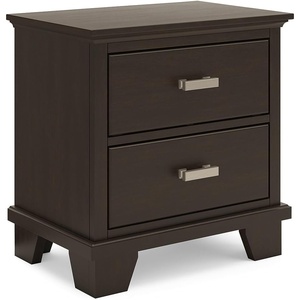 image:imageSignature Design by Ashley Covetown 2 Drawer Nightstand Dark Brown