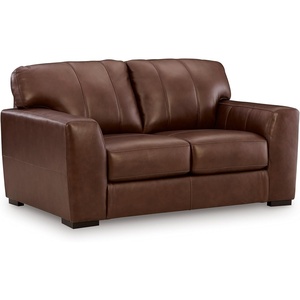 image:imageSignature Design by Ashley Creazzo Oversized Brown Leather Accent ChairLoveseat