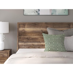 image:imageSignature Design by Ashley Darcalli MidCentury Modern Panel Headboard Queen BrownQueen