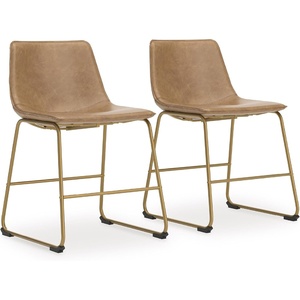 image:imageSignature Design by Ashley Dining Chairs Set of 2 Mid Century Gold ToastToast