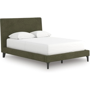 image:imageSignature Design by Ashley Dolante Upholstered King Size Bed Frame BeigeSage Green