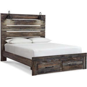 image:imageSignature Design by Ashley Drystan Twin Panel Bed with Light Rustic BrownQueen
