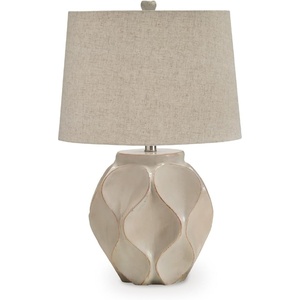 image:imageSignature Design by Ashley Edselham Table Lamp 25Inch Modern Cream