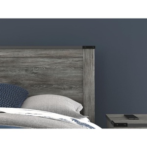 image:imageSignature Design by Ashley Frandern Rustic Panel Headboard with Nailhead Full Gray