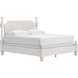 image:imageSignature Design by Ashley Greddinton Queen Poster Bed Antique WhiteKing Poster Bed