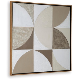 image:imageSignature Design by Ashley Harelman Canvas Wall Art 40x40 Taupe