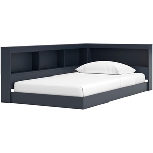 image:imageSignature Design by Ashley Kids Twin Bookcase Storage Bed Navy Blue