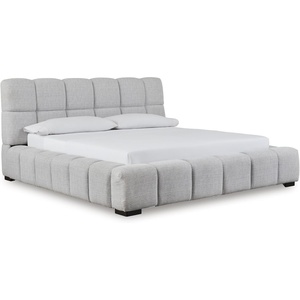 image:imageSignature Design by Ashley King Upholstered Bed Frame Light GrayCalifornia King