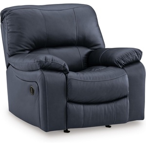 image:imageSignature Design by Ashley Leather Power Rocker Recliner Chair Ocean BlueBlue