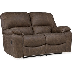 image:imageSignature Design by Ashley Leather Power Rocker Recliner Chair Ocean BlueBrown