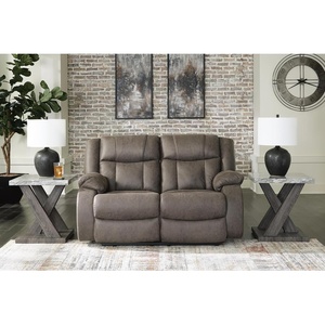 image:imageSignature Design by Ashley Leather Power Rocker Recliner Chair Ocean BlueGrey