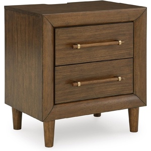 image:imageSignature Design by Ashley Lyncott Wood Nightstand with Charging Station